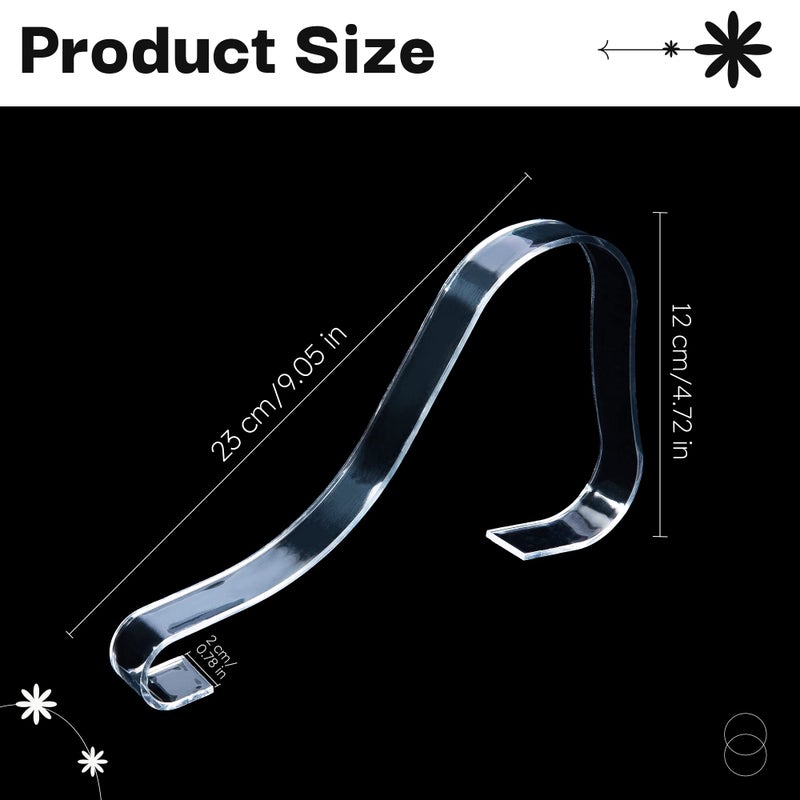 TXIN 10 Pcs/5 Pairs Acrylic Clear Sandal Shoes Display Stand Inserts Holders Shoe Display Rack Shoe Support For Women's Shoes - Image 2